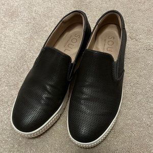 Soul Naturalizer Dark Brown textured slip on sneakers